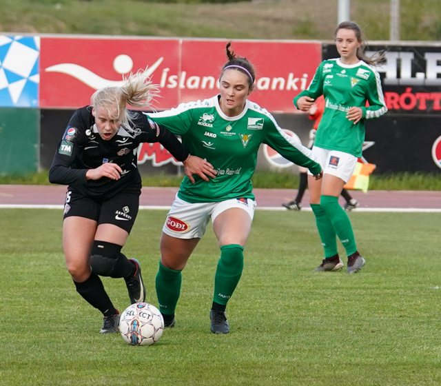 Arnhildur í leik með Völsungi gegn Þór/KA.