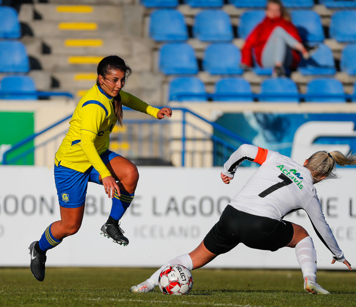 Shannon í leik með Grindavík 2019.