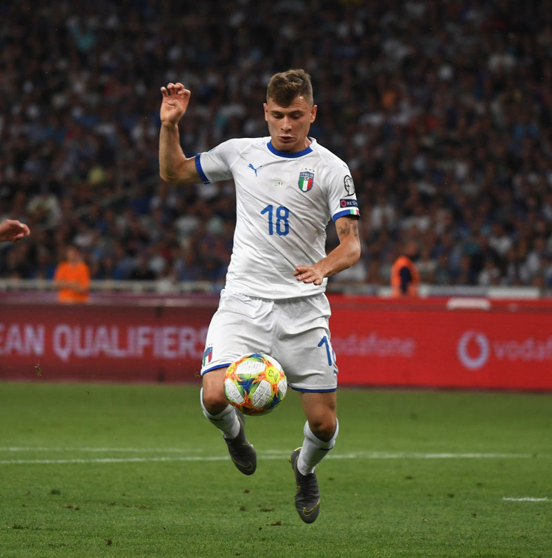 Nicolo Barella í landsleik með Ítalíu.