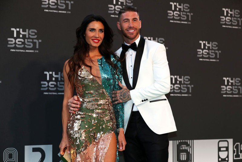 Ramos með eiginkonu sinni.