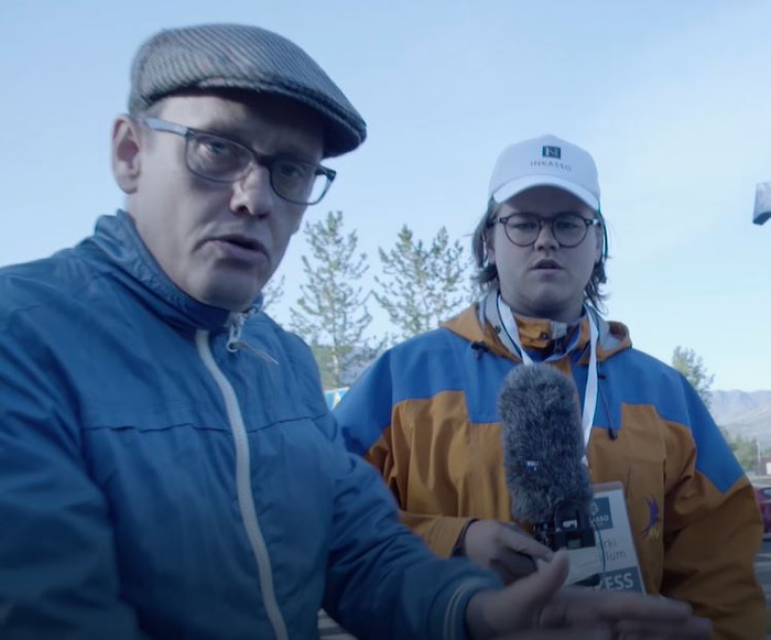 Starki og Gunnar í fyrsta þættinum sem má sjá í spilaranum að ofan.