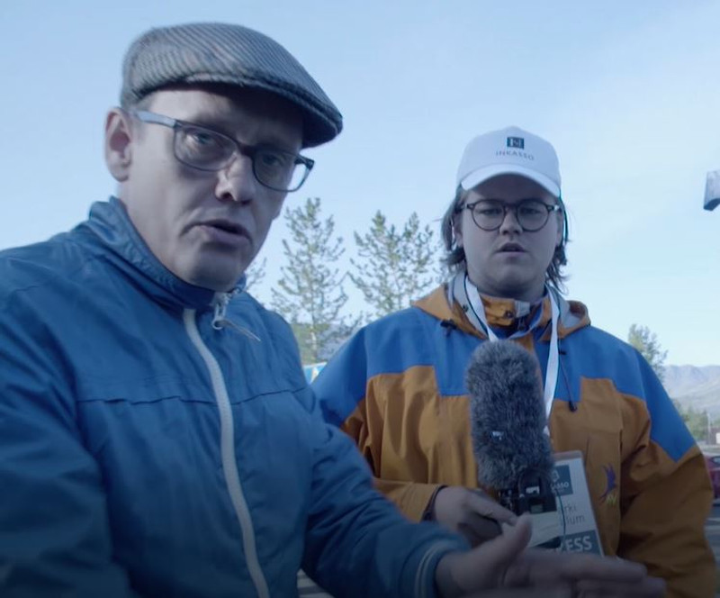 Starki og Gunnar í fyrsta þættinum sem má sjá í spilaranum að ofan.