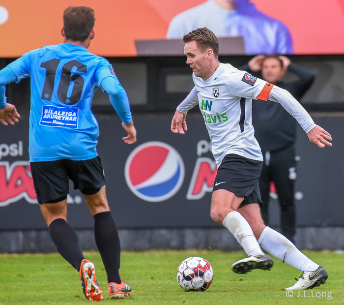 Davíð Þór var ósáttur með rauða spjaldið.