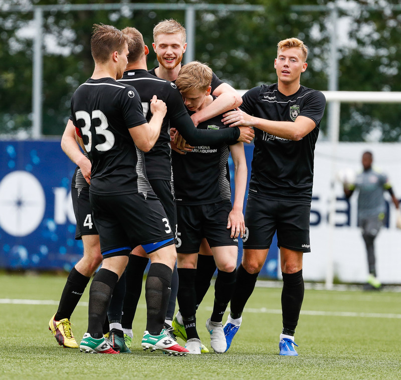 Úr leik KFG og Vestra árið 2019