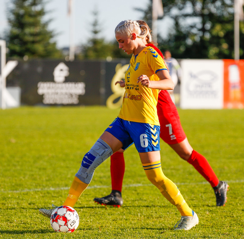 Rósa Pálsdóttir í leik með Fjölni í sumar