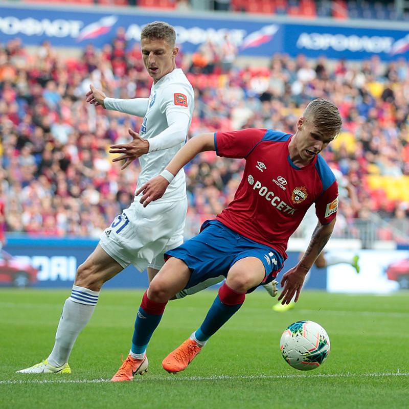 Arnór Sigurðsson í leik með CSKA.