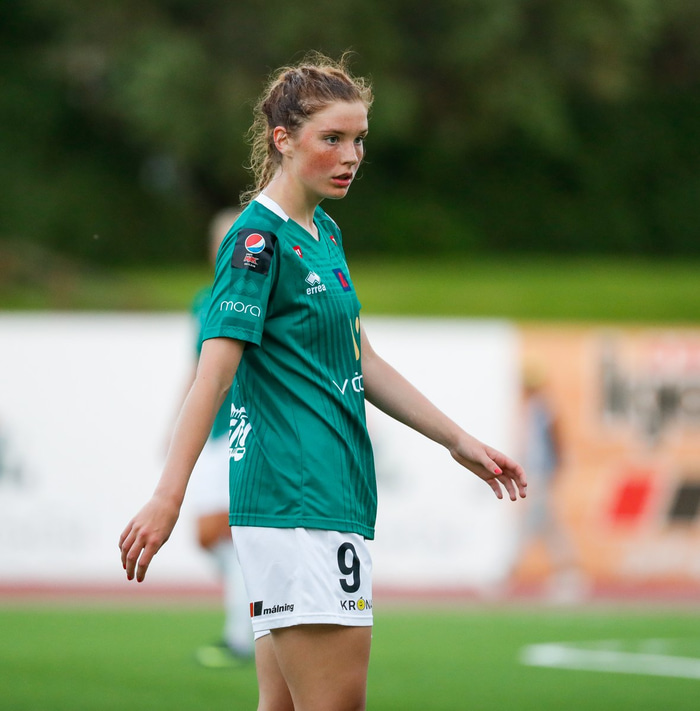 Karólína Lea Vilhjálmsdóttir var öflug með Blikum í kvöld