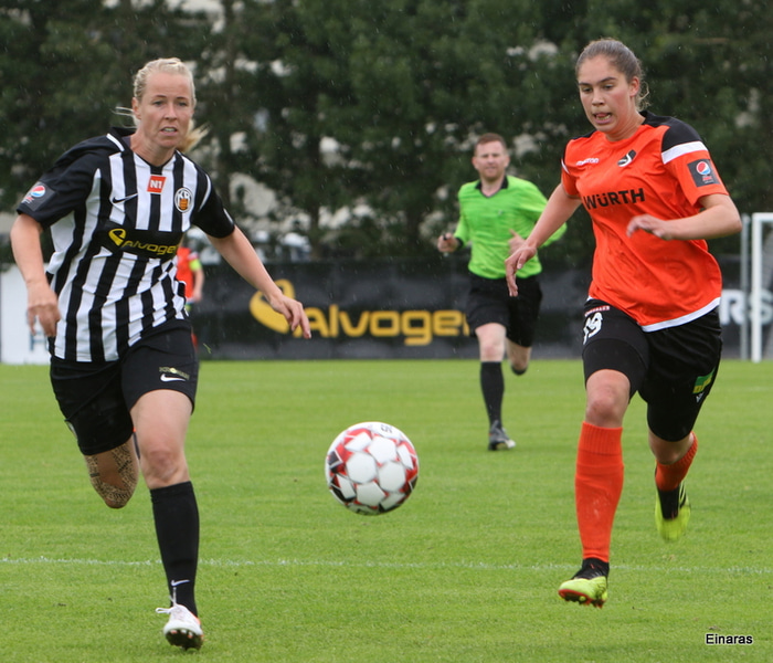 Bryndís Arna skoraði sigurmarkið gegn KR.