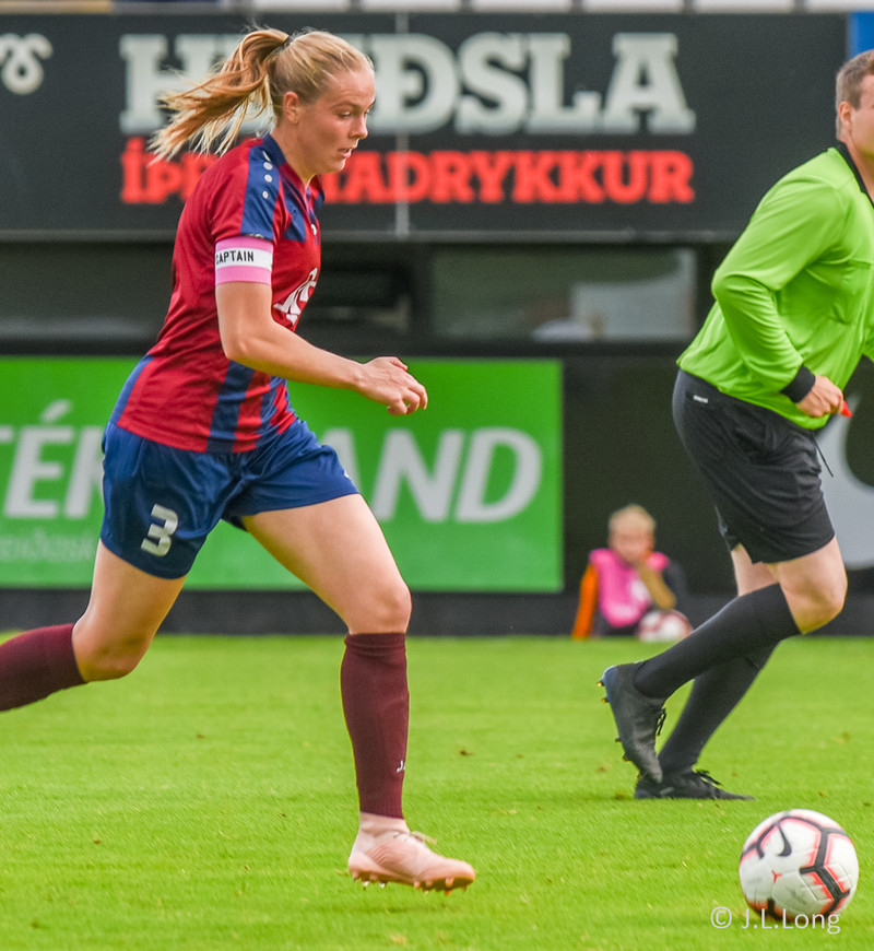 Bryndís Rut var ánægð með að fá krefjandi áskorun og mæta liði í efstu deild