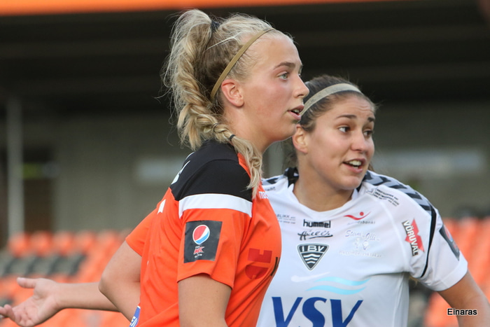 Brenna Lovera skoraði tvö