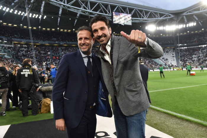 Fabio Paratici og Gianluigi Buffon fyrrum markvörður Juventus