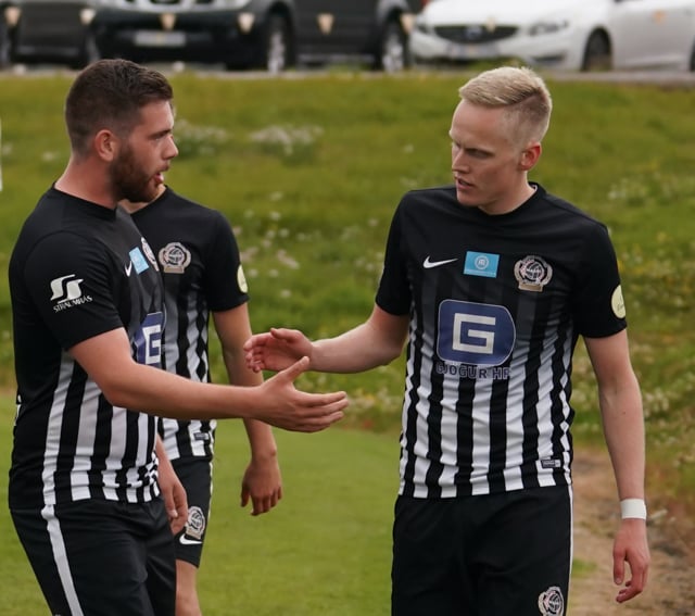 Kristinn Þór Rósbergsson skoraði fyrir Magna