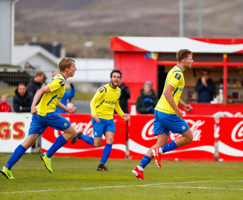 Grindavík er spáð beint aftur upp í Pepsi Max-deildina.