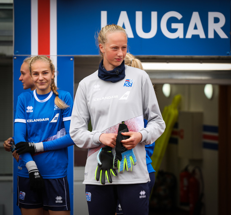 Cecilía Rán spilaði sinn fyrsta A landsleik aðeins 16 ára gömul