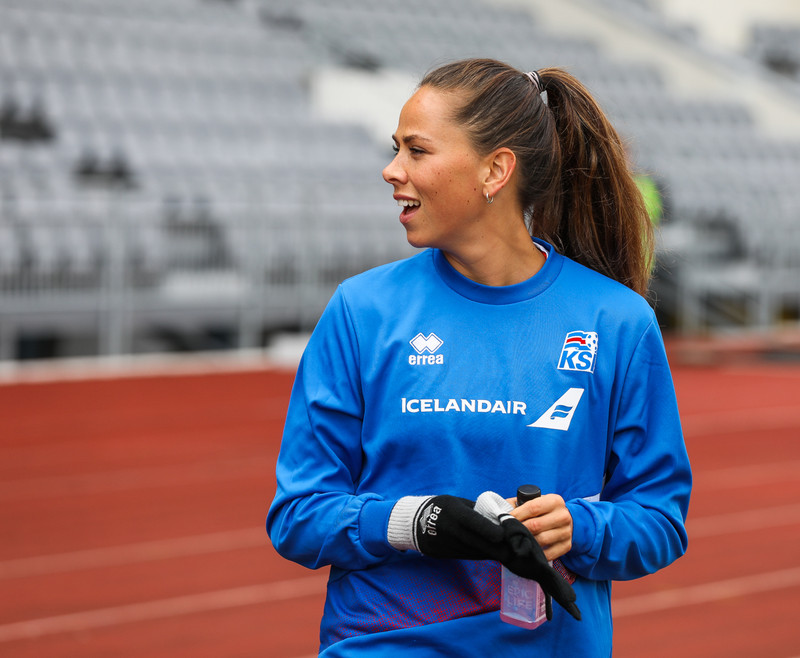 Sara Björk Gunnarsdóttir, landsliðsfyrirliði.