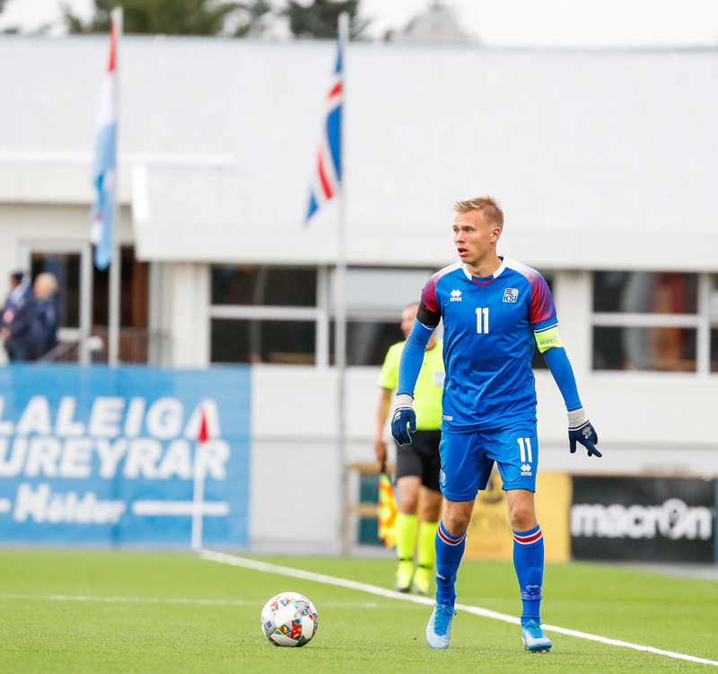 Jón Dagur í leik með U21 landsliðinu.