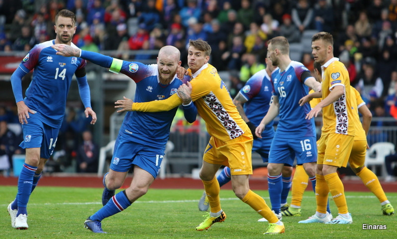 Myndaveisla: Ísland sigraði Moldóvu örugglega
