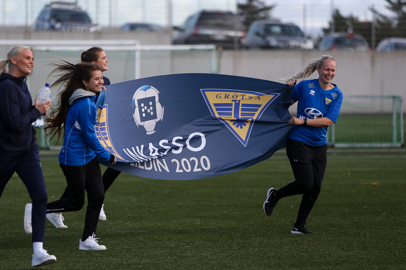 Myndaveisla: Grótta upp í Inkasso-deildina