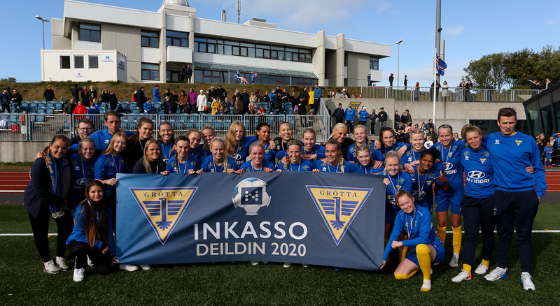Myndaveisla: Grótta upp í Inkasso-deildina
