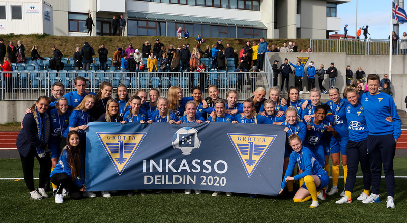 Myndaveisla: Grótta upp í Inkasso-deildina