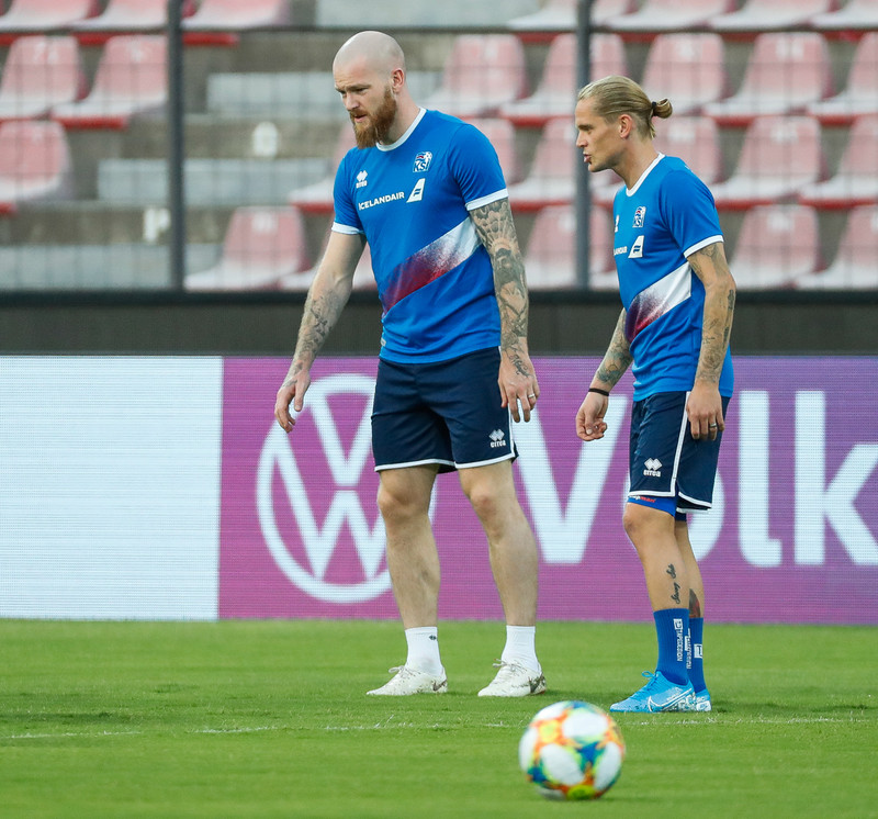 Myndaveisla frá æfingu Íslands í Elbasan í Albaníu