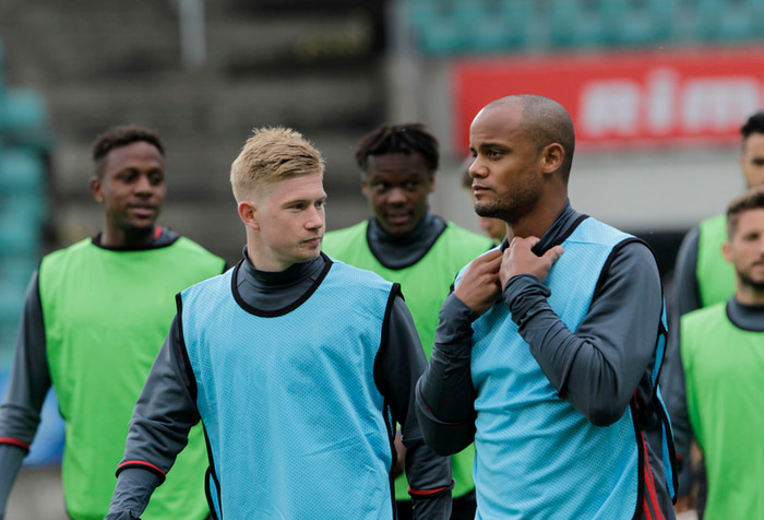 Kevin De Bruyne og Vincent Kompany