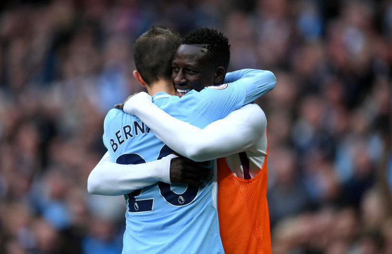 Bernardo Silva og Benjamin Mendy.