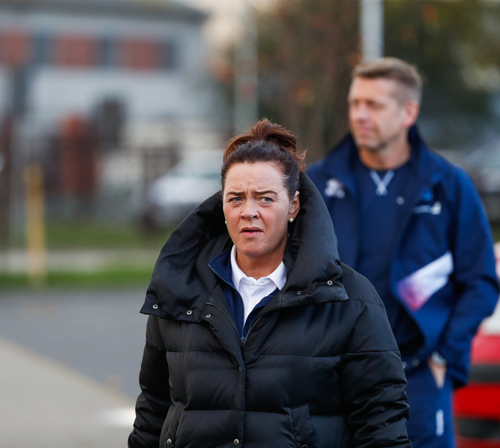 Borghildur Sigurðardóttir varaformaður KSÍ var með liðinu í Ungverjalandi.