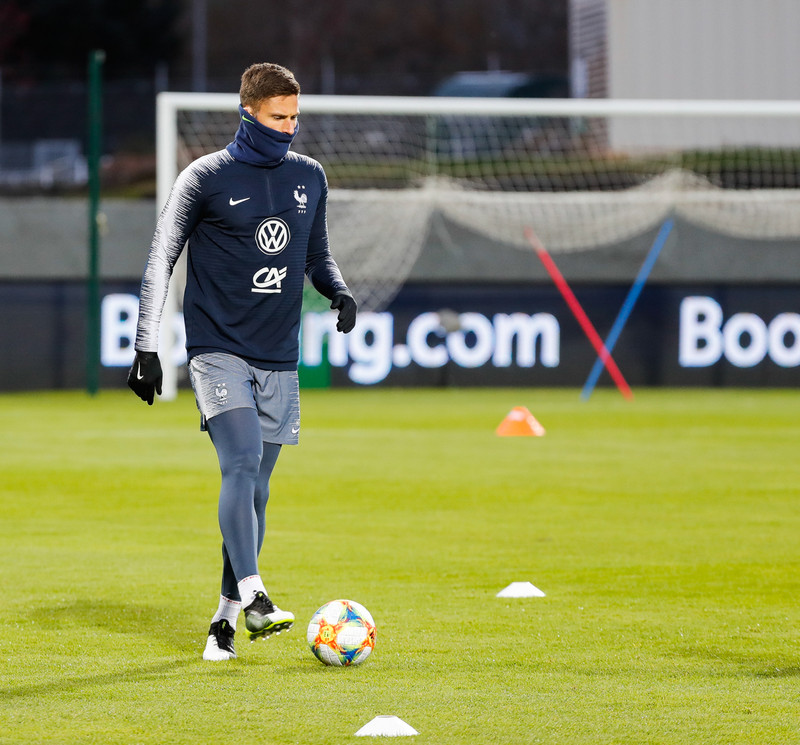 Giroud skoraði sigurmark Frakklands.