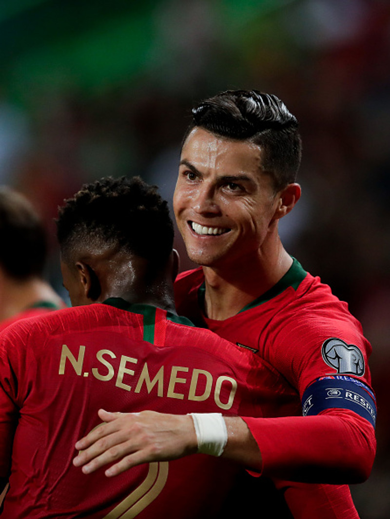 Ronaldo var á skotskónum.