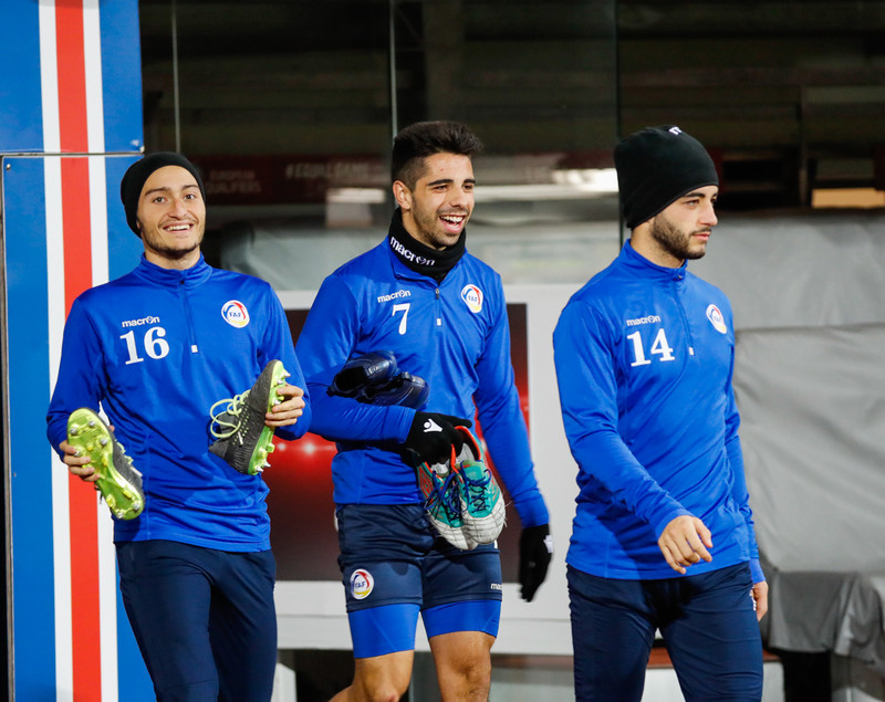 Myndaveisla: Lima og félagar í Andorra á Laugardalsvelli