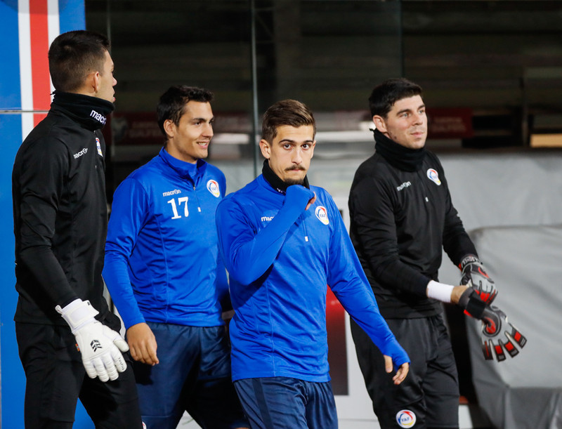 Myndaveisla: Lima og félagar í Andorra á Laugardalsvelli