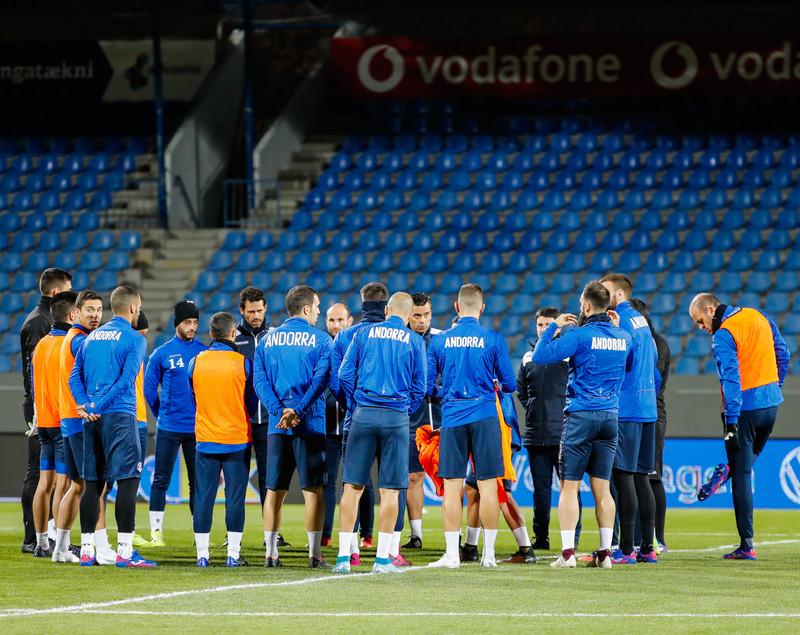 Myndaveisla: Lima og félagar í Andorra á Laugardalsvelli