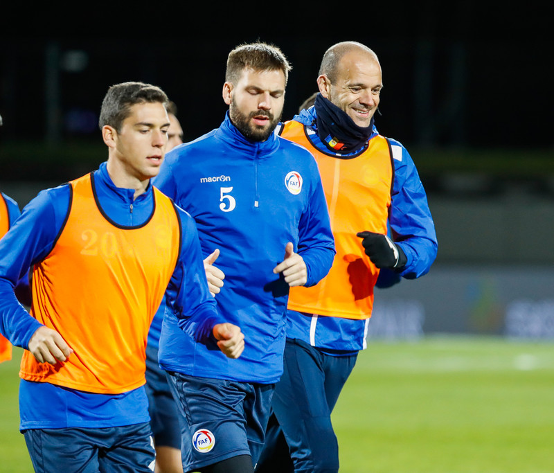 Myndaveisla: Lima og félagar í Andorra á Laugardalsvelli