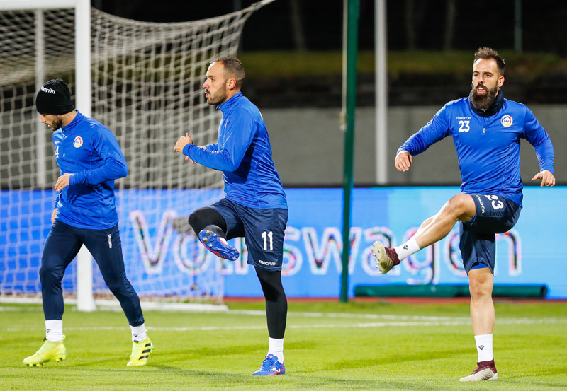 Myndaveisla: Lima og félagar í Andorra á Laugardalsvelli