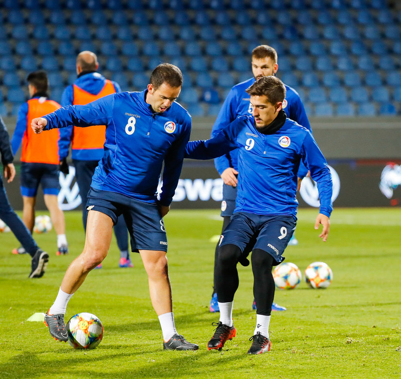 Myndaveisla: Lima og félagar í Andorra á Laugardalsvelli