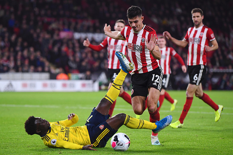 John Egan (Sheffield United) - Skoraði með skalla í uppbótartíma.