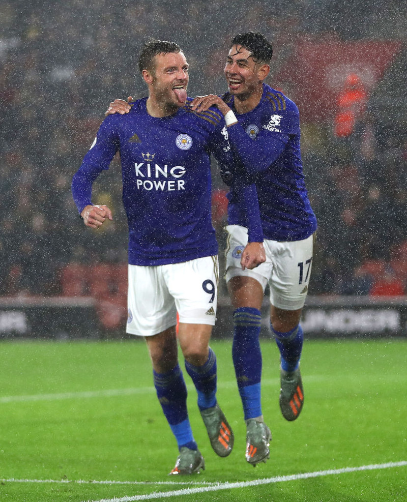 Vardy og Perez settu báðir þrennu í rótbursti á Southampton