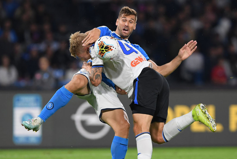 Llorente í leik með Napoli.