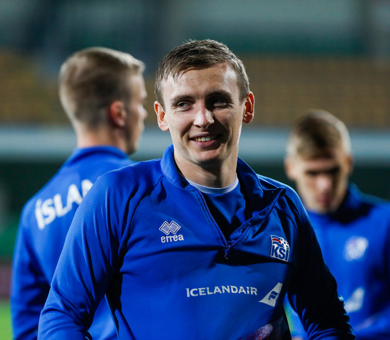 Myndaveisla frá æfingu Íslands í Kisínev í gær