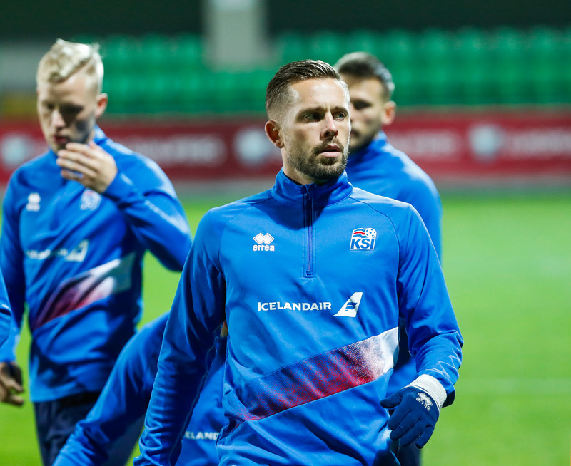 Myndaveisla frá æfingu Íslands í Kisínev í gær