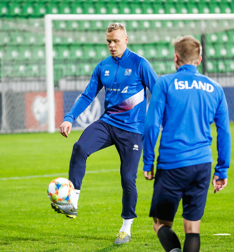 Myndaveisla frá æfingu Íslands í Kisínev í gær