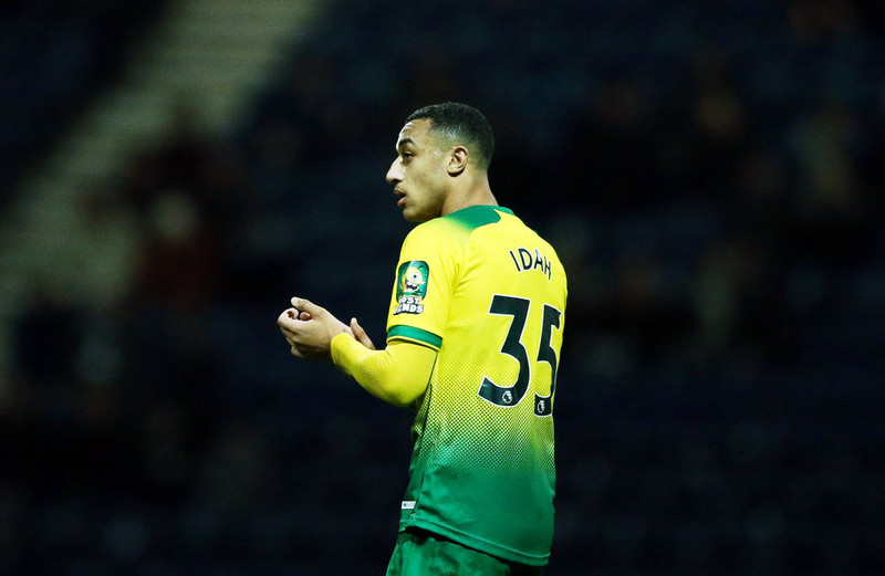 <b>Sóknarmaður: Adam Idah (Norwich)</b> - Idah skoraði sitt fyrsta úrvalsdeildarmark fyrir Norwich í langþráðum sigri.