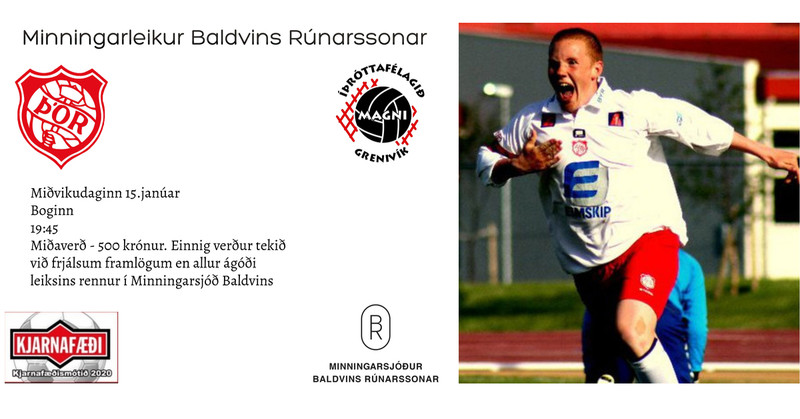 Minningarleikur Baldvins Rúnarssonar á morgun