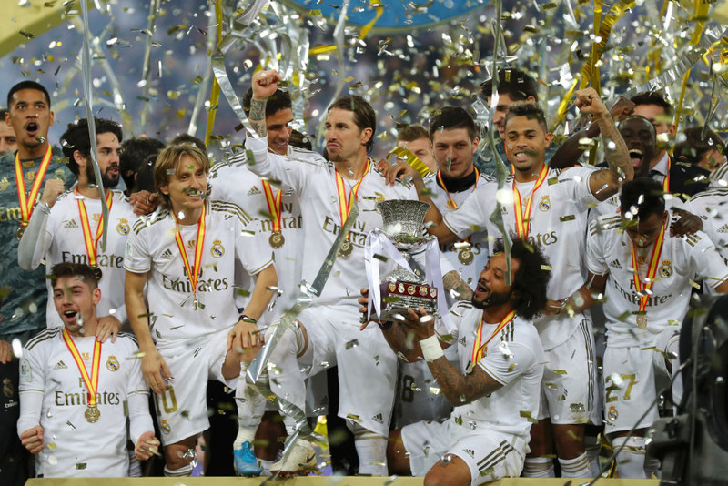 Real Madrid vann spænska Ofurbikarinn fyrir tveimur vikum.