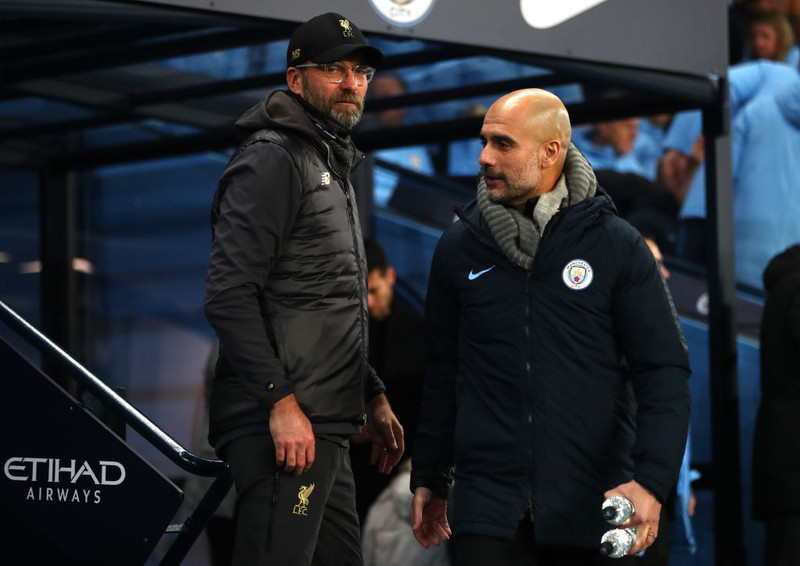 Jürgen Klopp og Pep Guardiola