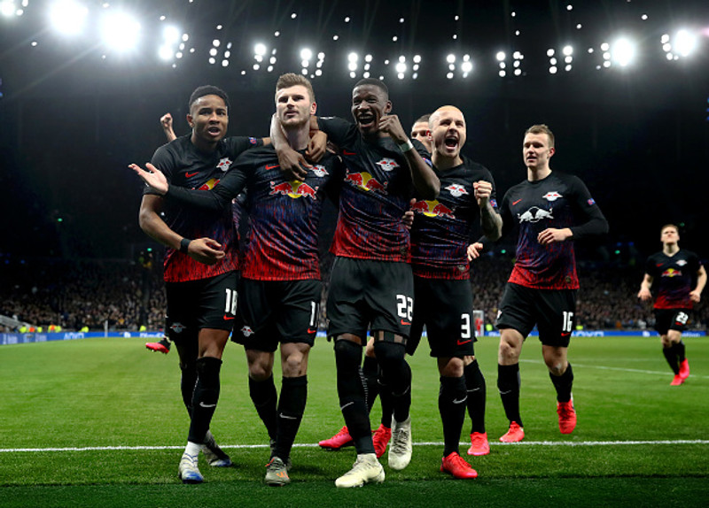 Timo Werner skoraði eina markið á heimavelli Tottenham í London.