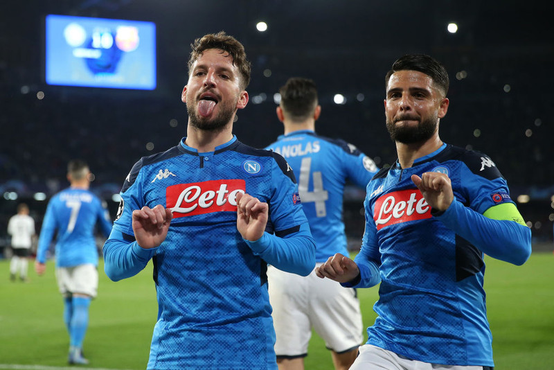 Dries Mertens og Lorenzo Insigne fara jafnan mikinn í sóknarleik Napoli