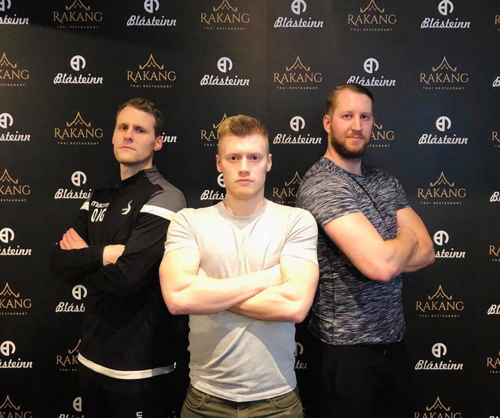 Oddur, Ásgeir og Andri.