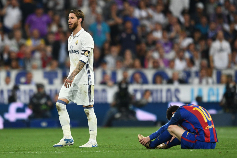 Ramos hafði betur á síðustu leiktíð þegar Real stóð uppi sem sigurvegari deildarinnar. Hvað gerir Messi á morgun?